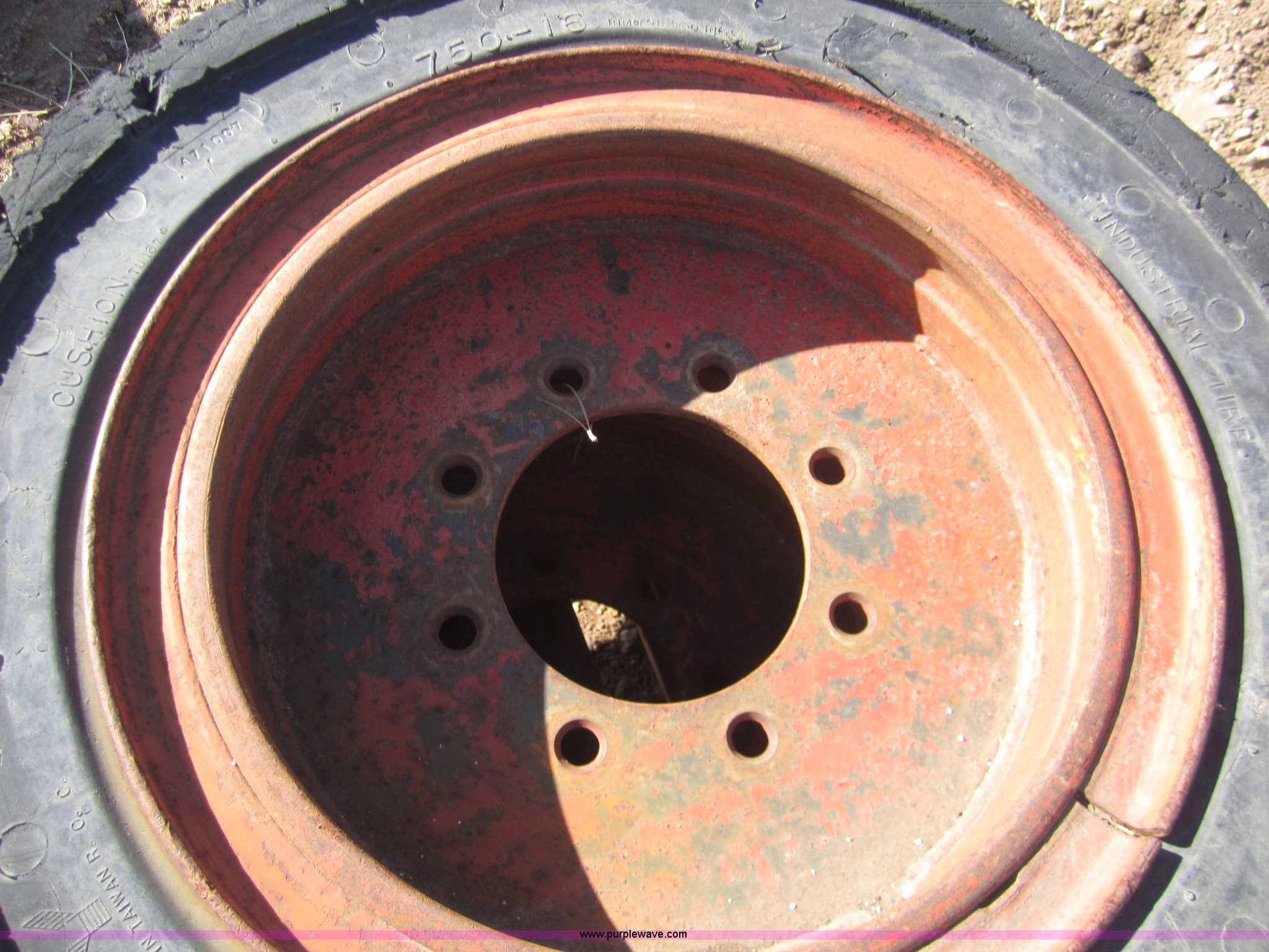 (4) 7.5016 hard tires in Colorado Springs, CO Item 3022 sold