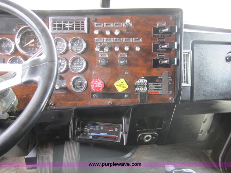 image for item 3885 1993 Peterbuilt 379 extended hood semi truck