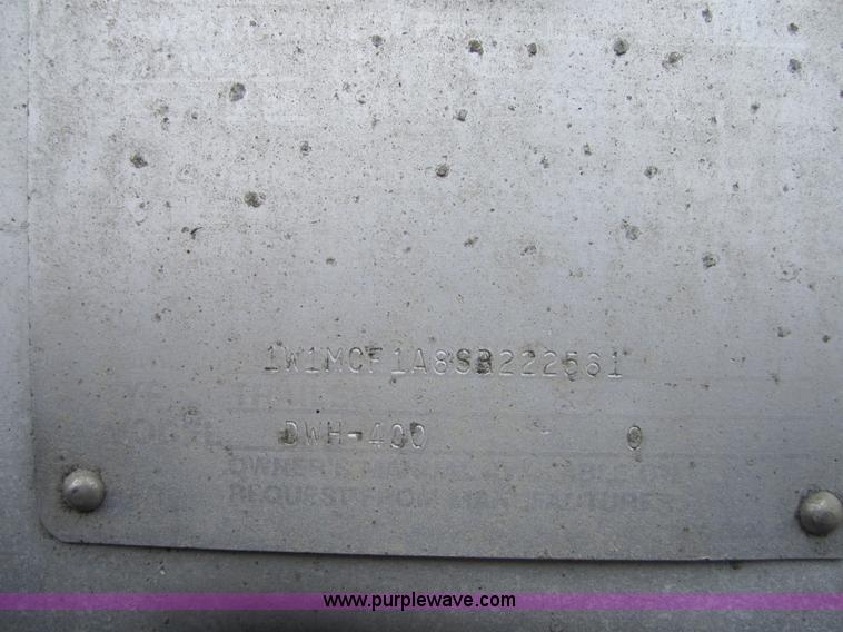 image for item 3886 1995 Wilson 43' double hopper grain trailer