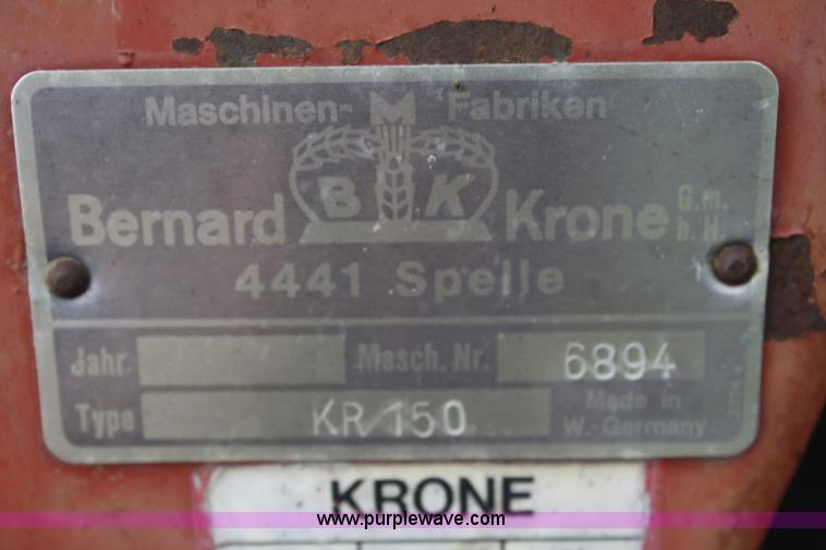 image for item 4717 Krone KR150 round baler