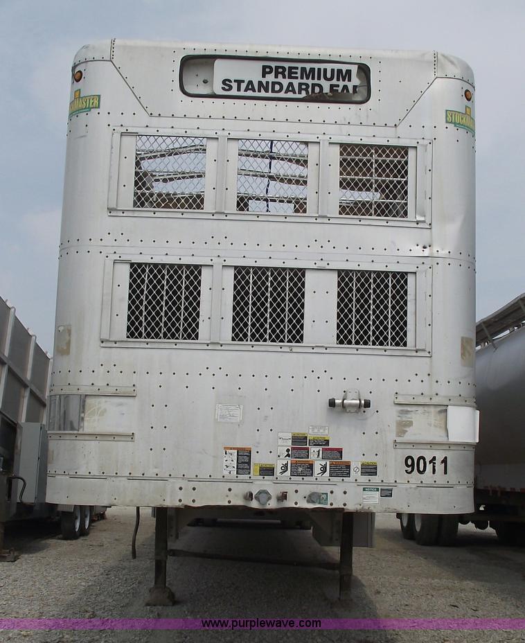 image for item 5375 2001 Wilson 53' double deck aluminum hog/stock trailer