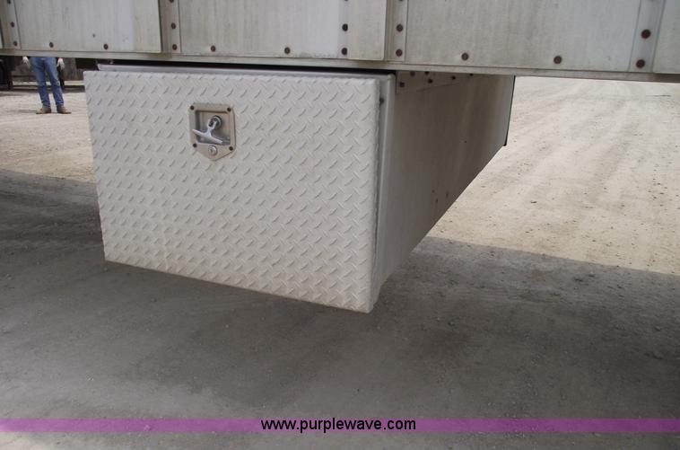 image for item 5378 1997 Wilson 50' double decker aluminum hog/stock trailer