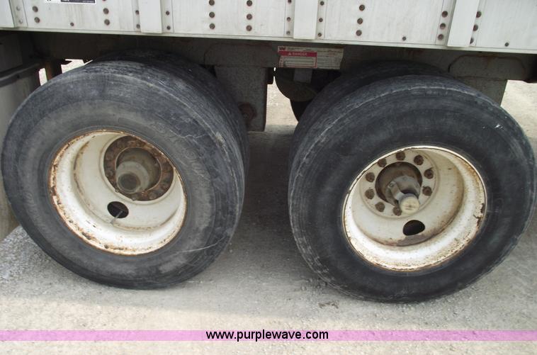 image for item 5378 1997 Wilson 50' double decker aluminum hog/stock trailer