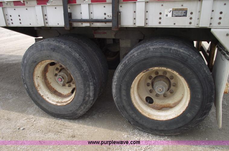 image for item 5378 1997 Wilson 50' double decker aluminum hog/stock trailer