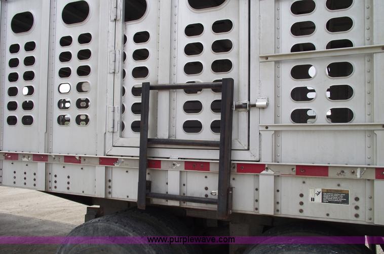 image for item 5378 1997 Wilson 50' double decker aluminum hog/stock trailer