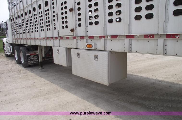 image for item 5378 1997 Wilson 50' double decker aluminum hog/stock trailer