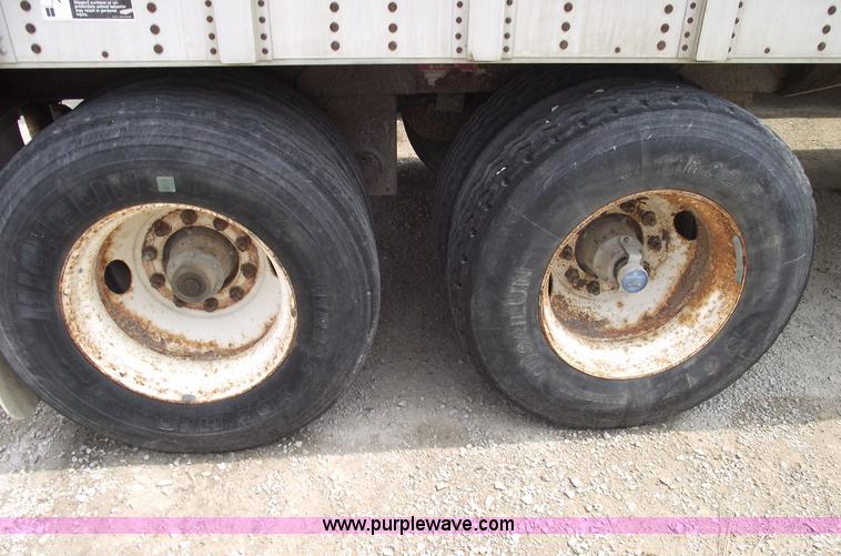 image for item 5379 1996 Wilson 50' double deck aluminum hog/stock trailer