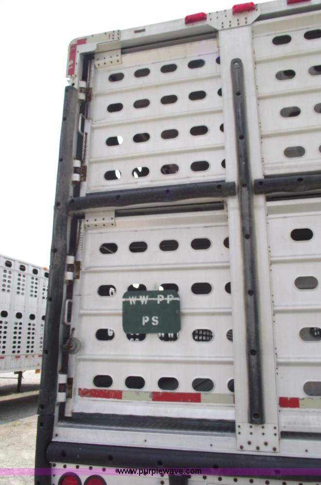 image for item 5379 1996 Wilson 50' double deck aluminum hog/stock trailer