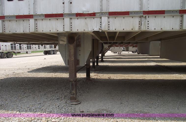 image for item 5379 1996 Wilson 50' double deck aluminum hog/stock trailer