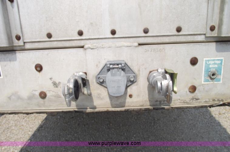 image for item 5379 1996 Wilson 50' double deck aluminum hog/stock trailer