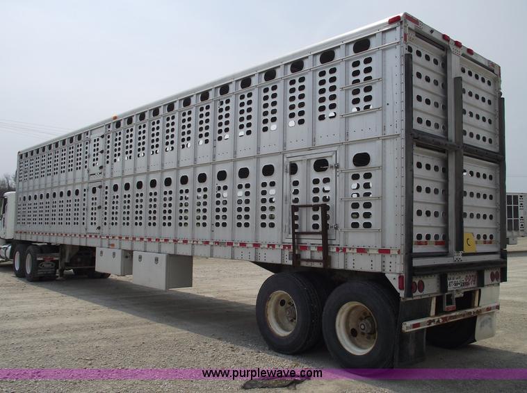 image for item 5380 1996 Wilson double deck aluminum hog/stock trailer