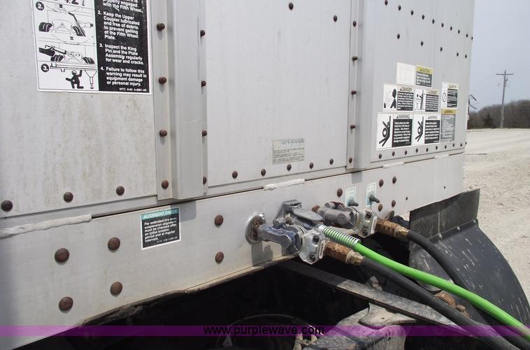 image for item 5380 1996 Wilson double deck aluminum hog/stock trailer