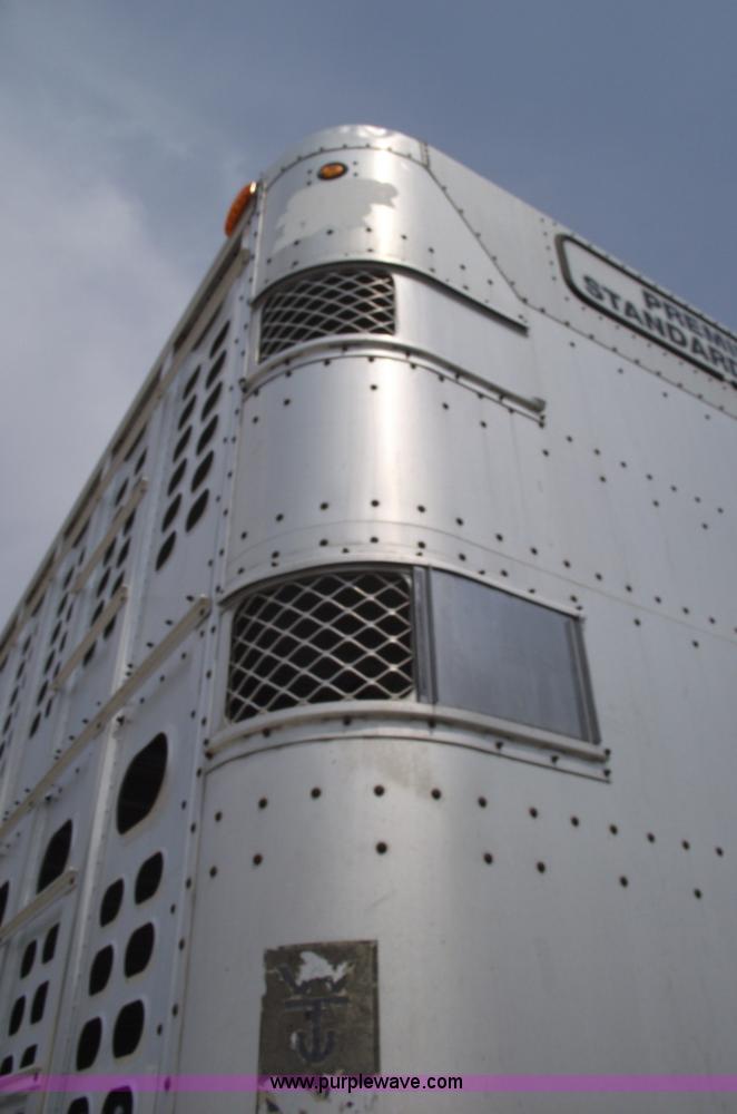 image for item 5380 1996 Wilson double deck aluminum hog/stock trailer