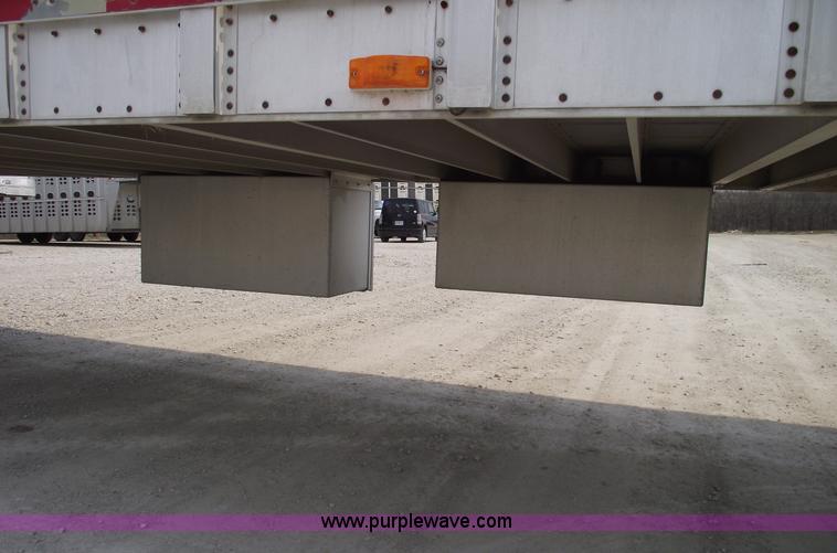 image for item 5380 1996 Wilson double deck aluminum hog/stock trailer