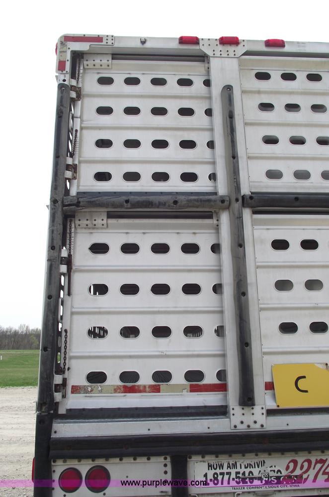 image for item 5380 1996 Wilson double deck aluminum hog/stock trailer