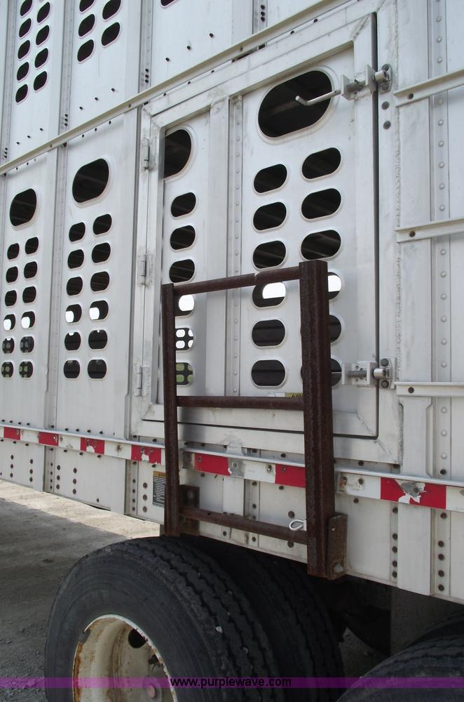 image for item 5380 1996 Wilson double deck aluminum hog/stock trailer