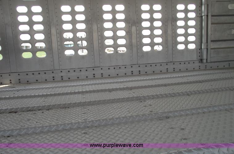 image for item 5380 1996 Wilson double deck aluminum hog/stock trailer