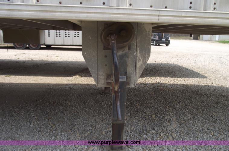 image for item 5381 1993 Wilson 50' double deck aluminum hog/stock trailer