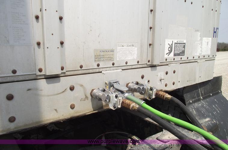 image for item 5382 1993 Wilson 50' double deck aluminum hog/stock trailer