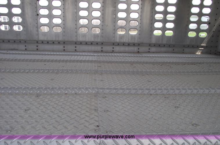 image for item 5382 1993 Wilson 50' double deck aluminum hog/stock trailer