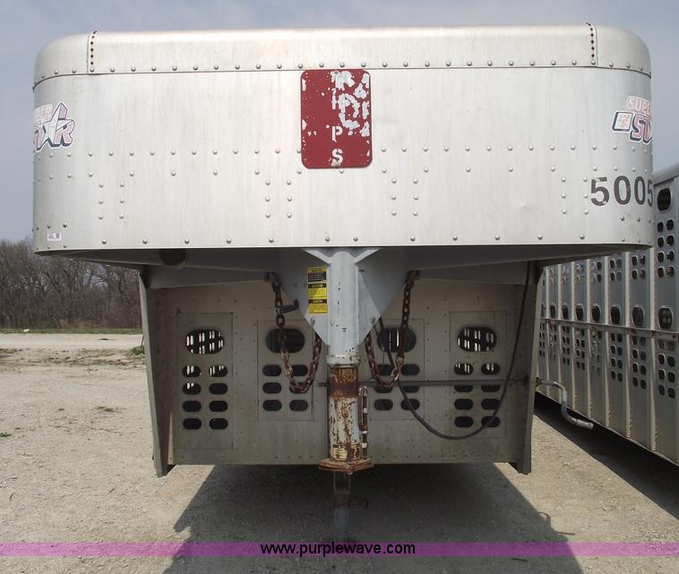 image for item 5383 1999 Wilson 830R 38' goose neck hog/stock trailer