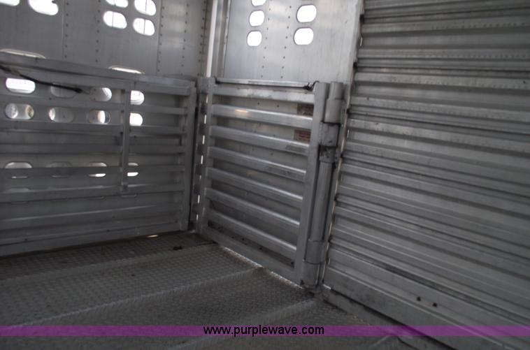 image for item 5383 1999 Wilson 830R 38' goose neck hog/stock trailer