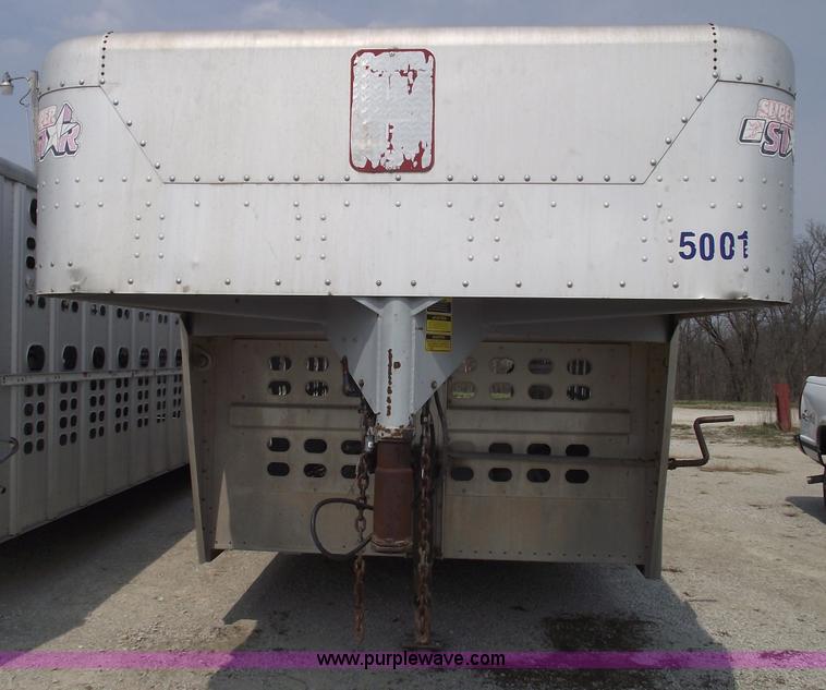 image for item 5384 1998 Wilson 830R 38' goose neck hog/stock trailer