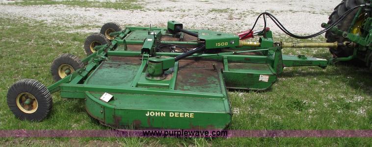 image for item 5442 John Deere 1508 15' bat wing rotary mower