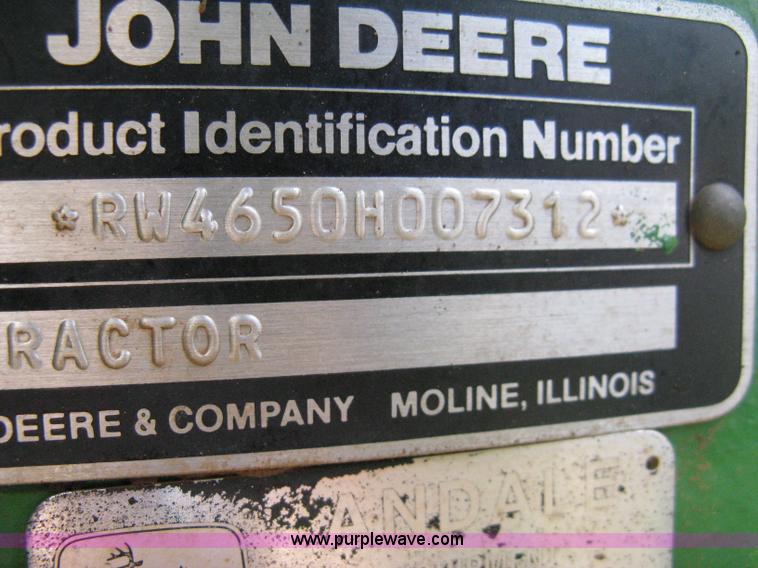 image for item 8058 1984 John Deere 4650 tractor