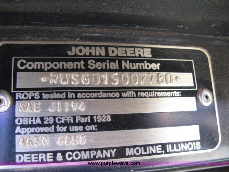 image for item 8058 1984 John Deere 4650 tractor