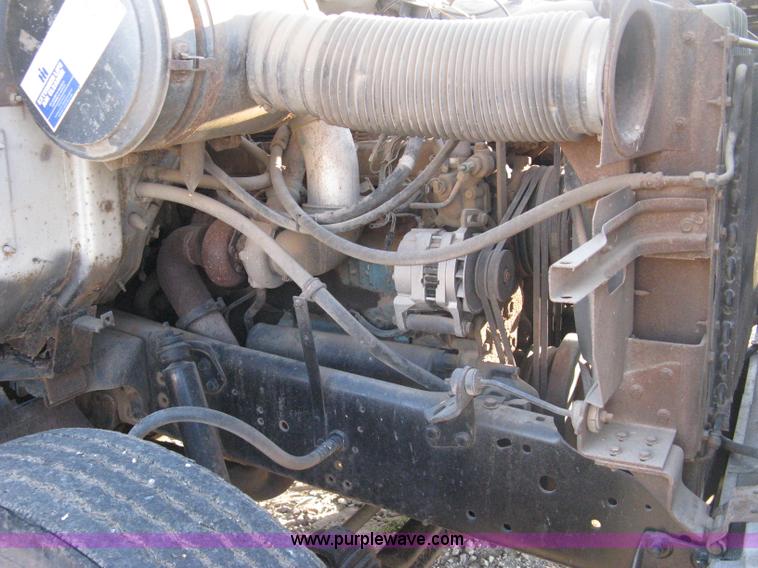 image for item 8060 1987 International S1955 flatbed tender truck