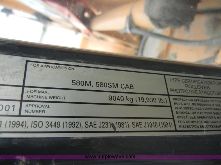 image for item 2396 2005 Case 580 Super M backhoe