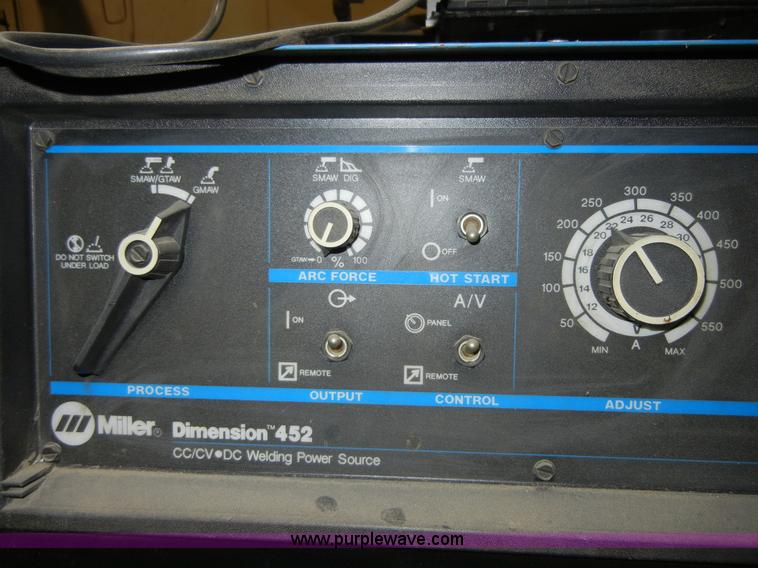 image for item 2407 Miller Dimension 452 MIG welder