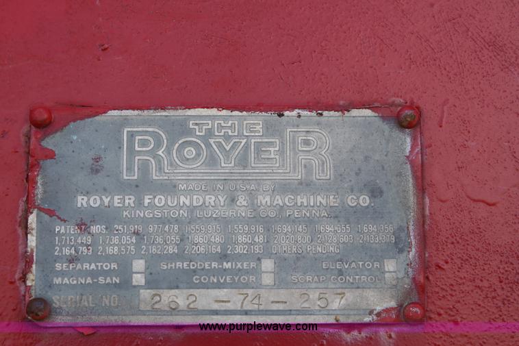 image for item 4744 Royer dirt pulverizer
