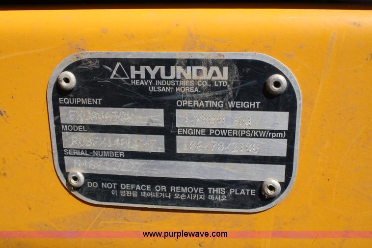 image for item 4882 2006 Hyundai 140 LC7 excavator