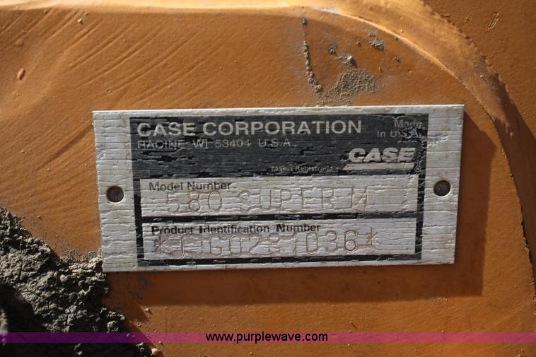 image for item 4883 2001 Case 580 Super M backhoe