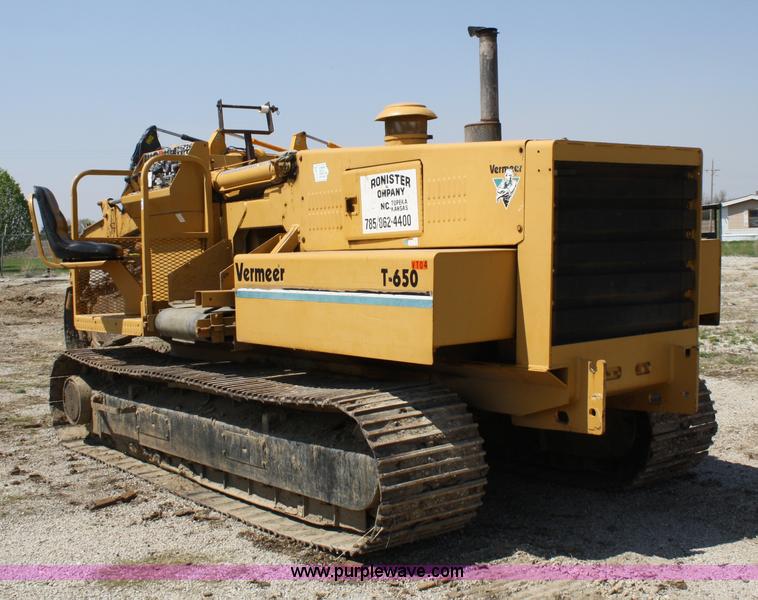 image for item 4885 1989 Vermeer T650 trencher