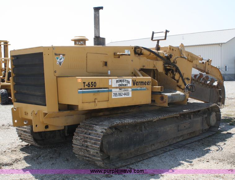 image for item 4885 1989 Vermeer T650 trencher