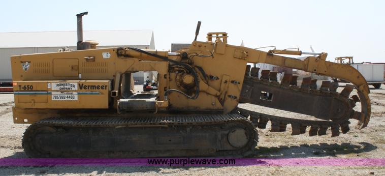 image for item 4885 1989 Vermeer T650 trencher