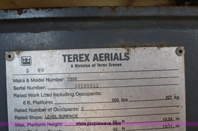 image for item 4890 1998 Terex TB50 boom lift