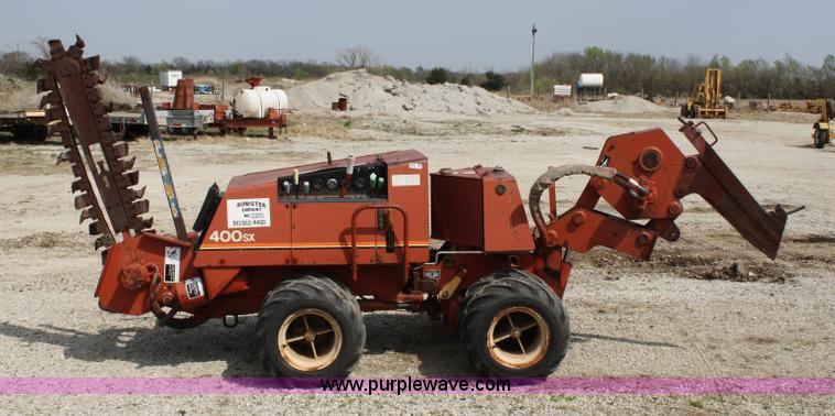 image for item 4899 1996 Ditch Witch 400SX trencher and cable plow