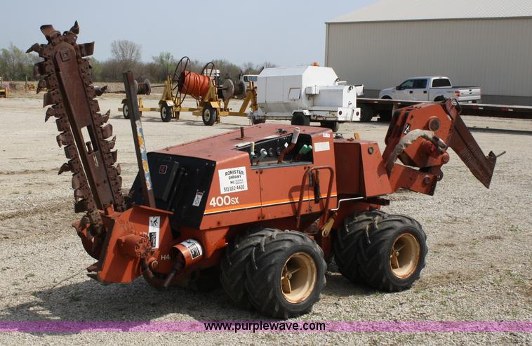 image for item 4899 1996 Ditch Witch 400SX trencher and cable plow