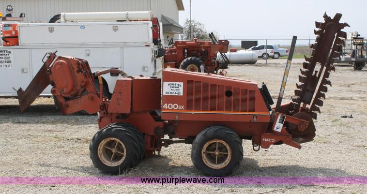 image for item 4899 1996 Ditch Witch 400SX trencher and cable plow