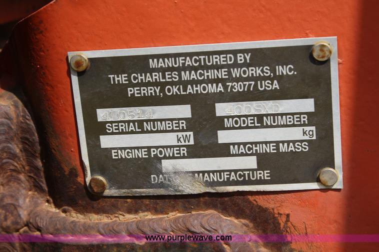 image for item 4899 1996 Ditch Witch 400SX trencher and cable plow