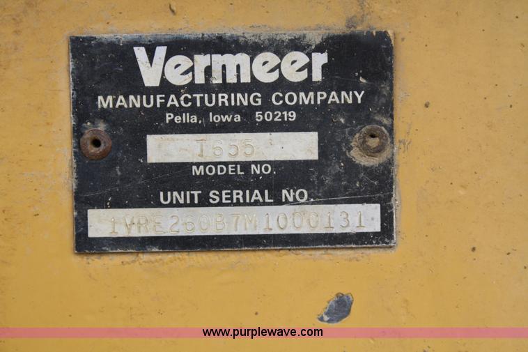 image for item 4901 1991 Vermeer T655 trencher