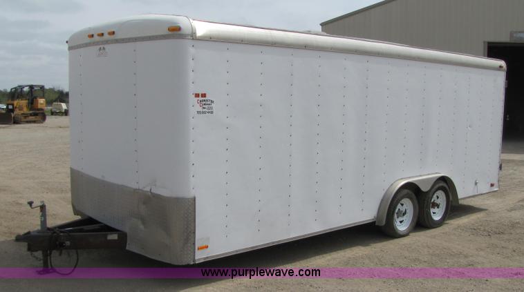 image for item 8518 1999 enclosed cargo trailer