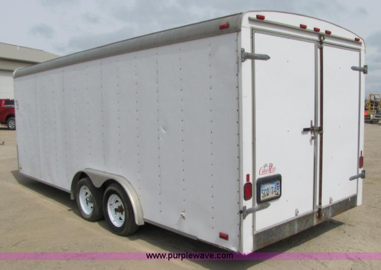 image for item 8518 1999 enclosed cargo trailer