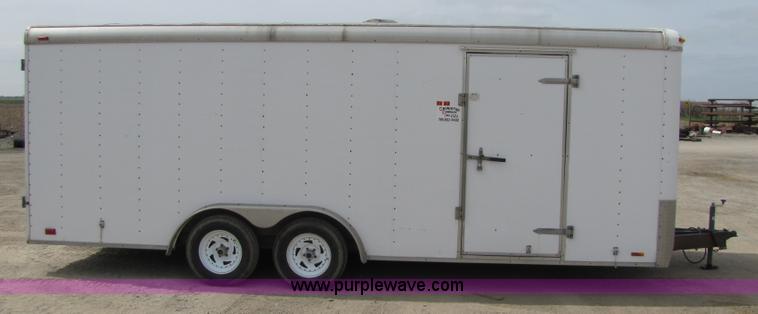 image for item 8518 1999 enclosed cargo trailer