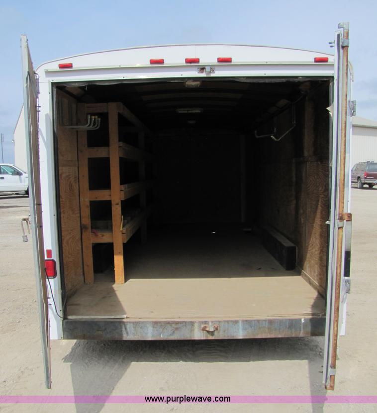image for item 8518 1999 enclosed cargo trailer