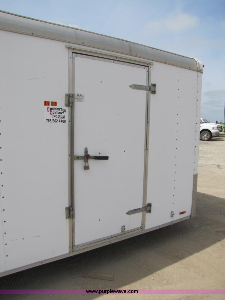 image for item 8518 1999 enclosed cargo trailer